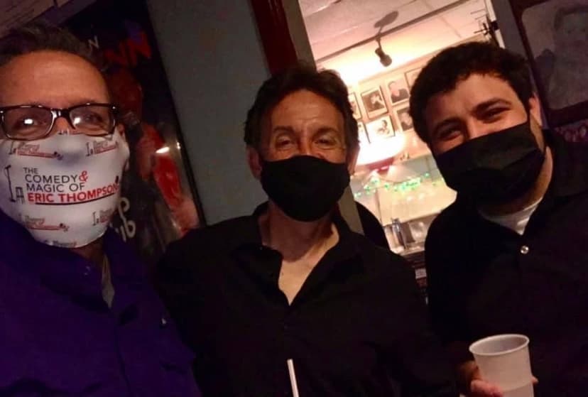 Eric Thompson enjoys a masked meet and greet with fans, proving that even during pandemic times, the show must go on with safety first!