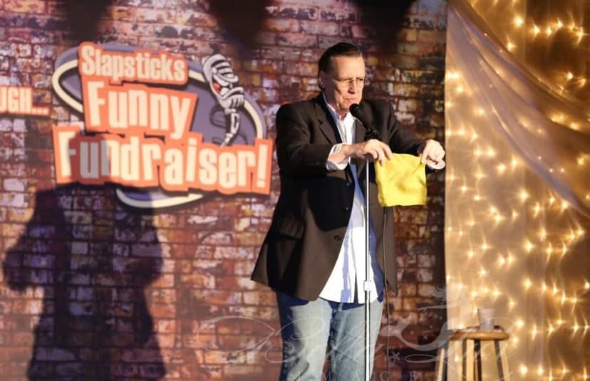 Eric Thompson works his magic at Slapsticks Comedy Club, pulling off a classic trick with his signature charm and wit that keeps audiences coming back for more.