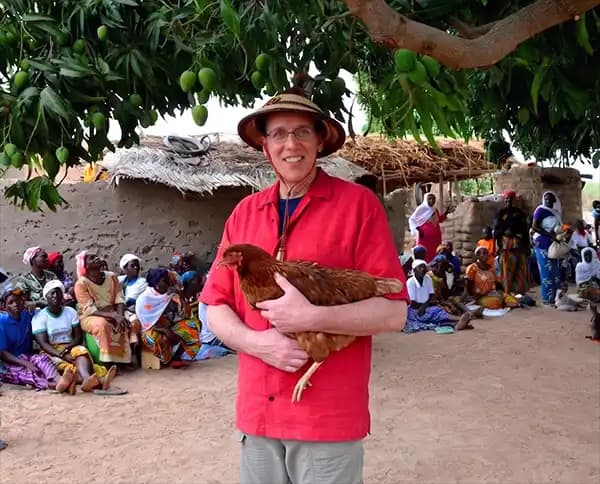 Chickens and eggs distributed to families through Million Miles, Million Smiles