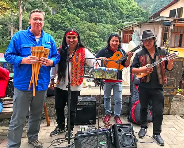 Eric Thompson performing across continents